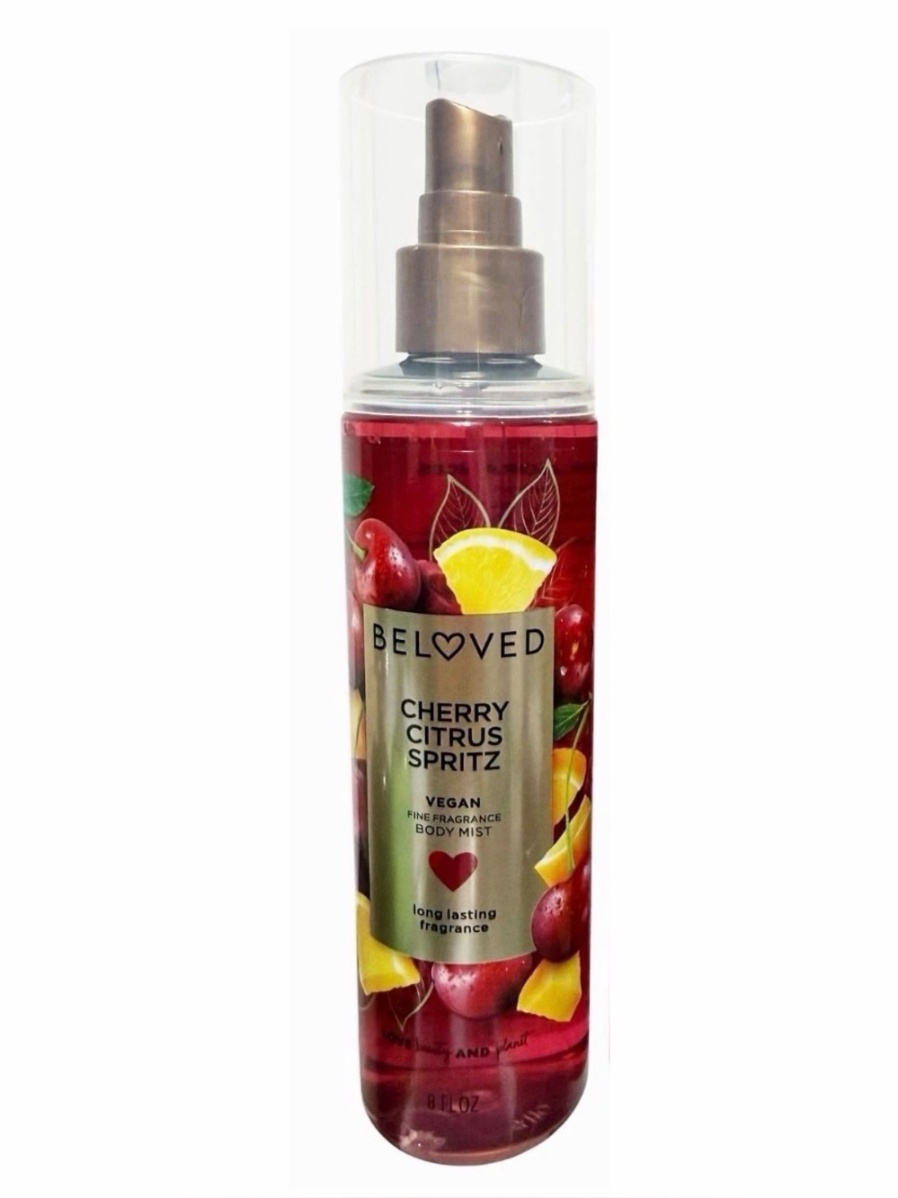 Beloved CHERRY CITRUS SPRITZ Body Mist ~ Full Size 8 fl oz - NEW